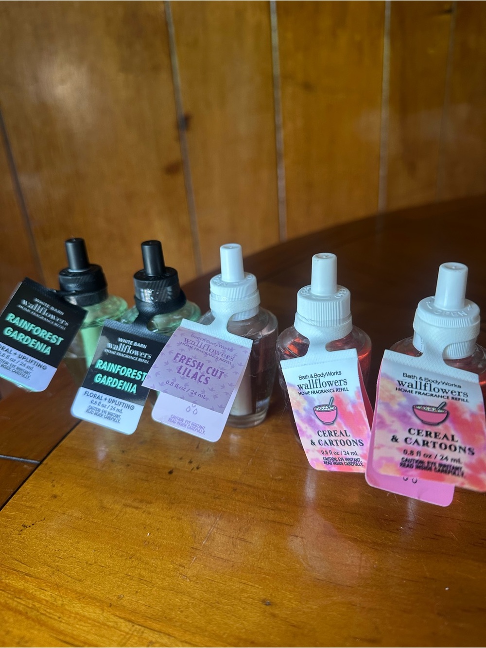 Lot of 5 Bath & Body Works Wallflower Refills - 3 Different Scents - NEW